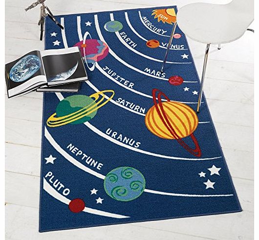 Matrix Kiddy Planets Rug, Multi, 80 x 120 Cm