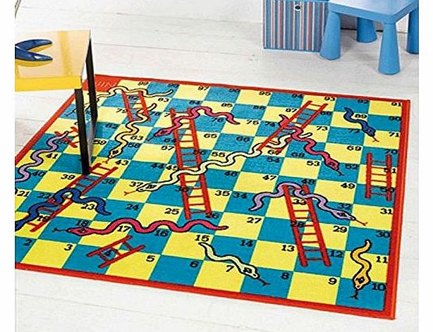 Matrix Kiddy Snake & Ladder Rug, Multi, 133 x 133 Cm