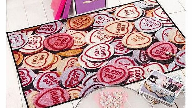 Matrix Themes Love Hearts Rug, Multi, 100 x 160 Cm