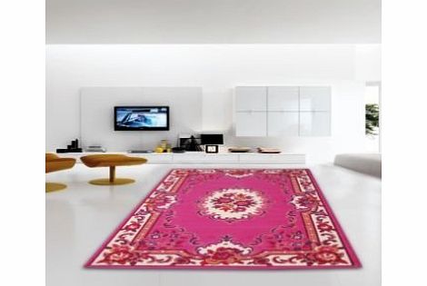 Retro Classics Alnwick Pink Oriental Design Oblong Rug 120X160