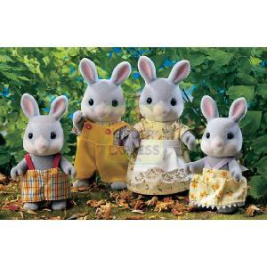 Sylvanian Cottontail Rabbit Family