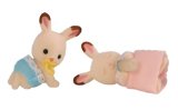 Flair Sylvanian Families - Chocolate Rabbit Twin Babies