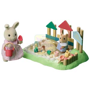 Flair Sylvanian Families Primrose Nursery Sandpit and Figure Set