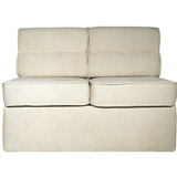 Flame Diana Double Sofa Bed In Mink Microfibre
