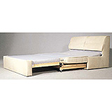 Diana Double Sofa Bed In Mushroom Microfibre