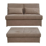 Flame Marcel Sofa Bed In Anthracite Microfibre