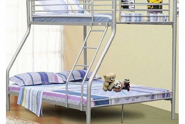Triple Sleeper Bunk Bed - Double Bed Base and Single on Top