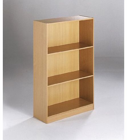 Flatpack Maestro Wooden Bookcase - 3 Shelf - Oak (BC)