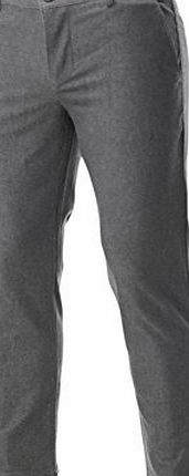 FLATSEVEN Mens Slim Fit Flat Front Stretch Chino Pants Trousers with Point Pocket (CH502) Grey, M