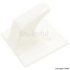 Large Square White Self-Adhesive Hooks