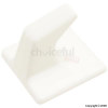 Square White Self-Adhesive Hooks Pack