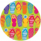 flip Flop 9 inch Party Plates - 8 in a pack