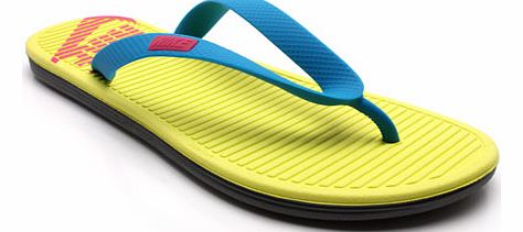  Solarsoft Thong Flip Flops Neptune/Vivid Yellow