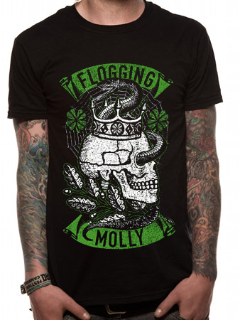 Flogging Molly (Snake Skull) T-shirt cid_9300tsbp