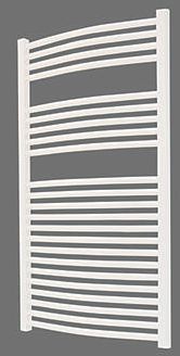 Flomasta, 1228[^]9276D Curved Ladder Towel Radiator White 1100