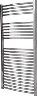Flomasta, 1228[^]8874D Curved Towel Radiator Chrome 1200 x