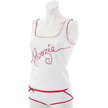 Floozie Frost French White glitter hipster pant