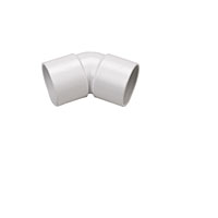FLOPLAST 135 (45) Bend White 32mm Pack of 5