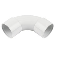 FLOPLAST 92.5 (87.5) Bend White 32mm Pack of 5