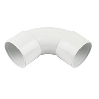 FLOPLAST 92.5 (87.5) Bend White 40mm Pack of 5