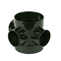 FLOPLAST Black Short Boss Pipe SP583