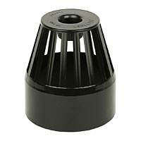 FLOPLAST Black Vent Terminal SP302
