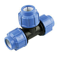 FLOPLAST MDPE Equal Tee 25mm