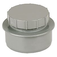 FLOPLAST Screw-On End Cap Grey