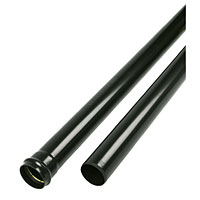 FLOPLAST Single Socket Soil Pipe Black 2 x 3m SP3 Pack of 2