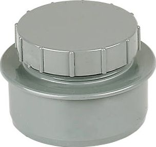 FloPlast, 1228[^]16026 SP292 Screw-On End Cap Grey 16026