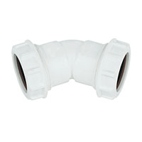 FLOPLAST Universal Compression Waste 135 (45) Bend 40mm