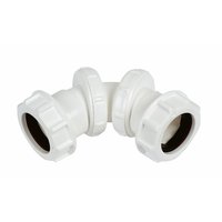 FLOPLAST Universal Compression Waste Adjustable Bend 32mm