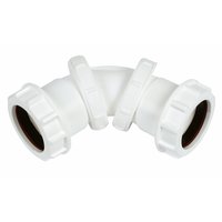 FLOPLAST Universal Compression Waste Adjustable Bend 40mm