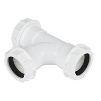 Universal Compression Waste Equal Tee 32mm