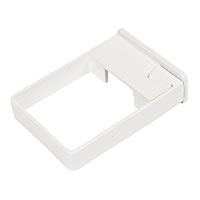 FLOPLAST White Square Line Easyfit Clips Pack of 10