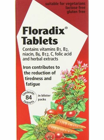 Floradix Iron Supplement Tablets 84 Tablets