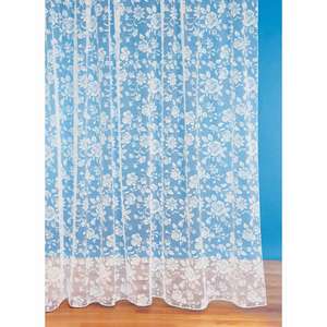 floral Lace Curtain Panel