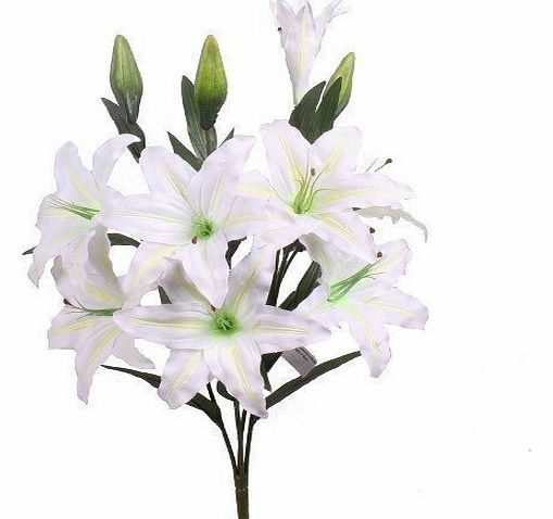 floral natalie huge cream lilies, stargazer lily artificial flowers