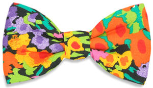 Floral Pattern Bow Tie