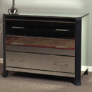 Florence Mirrored 3 drawer curved foot chest