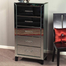 Florence Mirrored 5 drawer chest furniture