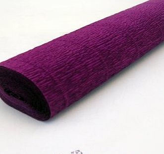FloristryWarehouse Purple Crepe paper roll 50cm x 2.5m Top quality Italian paper craft