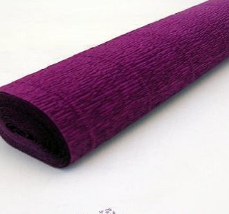 FloristryWarehouse Purple Crepe paper roll 50cm x 2.5m Top quality Italian paper craft