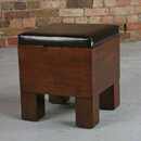 Indian Ant leather single storage seat