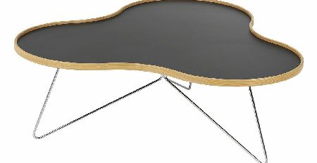 Flower Coffee Table - Black with Birch Border