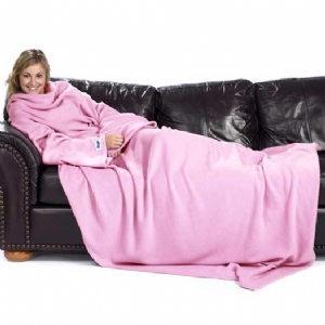 Flower Slanket - Fleece Blanket with Sleeves