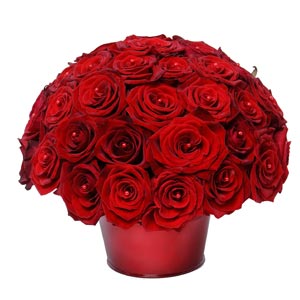 Flowers Direct Ruby Hearts - Luxurious Red Roses