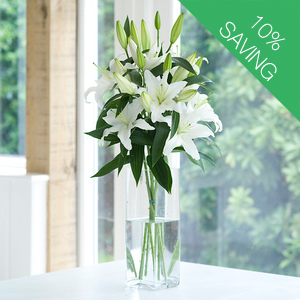 Flowers Direct White Oriental Lilies