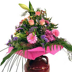 Flowers Directory Pink Tower Handtie