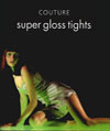 Couture Super Gloss Tights- Black- Large